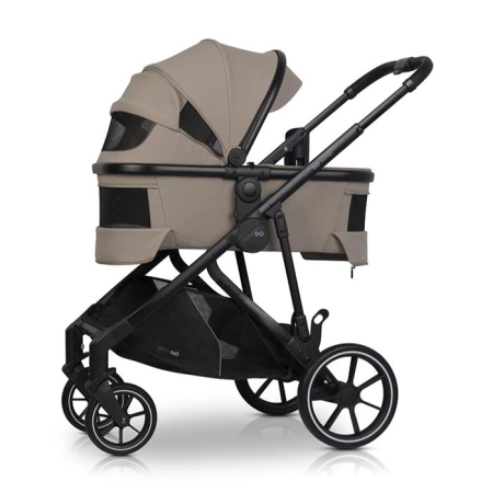 EasyGo DuoFlex Savana Beige 2+2 wózek bliźniaczy wielofunkcyjny
